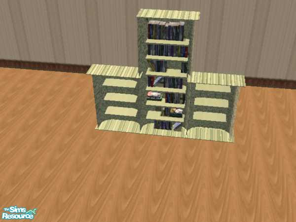Sims 2 — Comfy Bedroom - Striped Floral -bookcase by ead425 — 