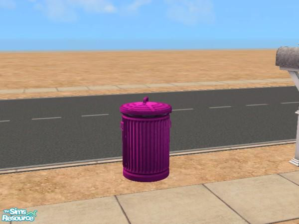 Sims 2 — Pink trashcan by morten8035 — This is a recolor of the trashcan.