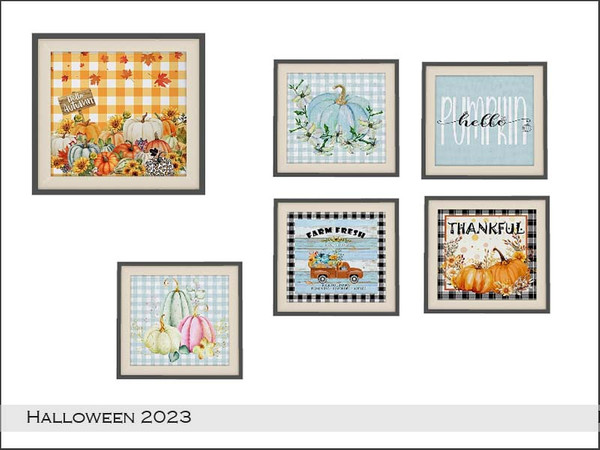 Sims 4 — Halloween 2023 Painting by Pilar — Creado por Pilar para TSR sims4