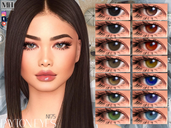 Sims 4 — Payton Eyes N175 by MagicHand — Realistic eyes for males and females in 16 shades - HQ Compatible.