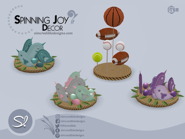 Sims 4 — Spinning Joy Table decor -  sports by SIMcredible! — Exclusive Gift for SIMcredible Patrons June 2020 by