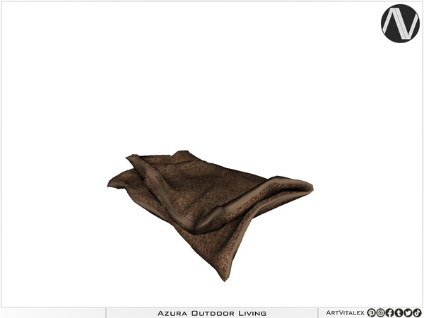 Sims 4 — Azura Seat Blanket by ArtVitalex — Outdoor And Garden Collection - Belong to 2023 All Rights Reserved.
