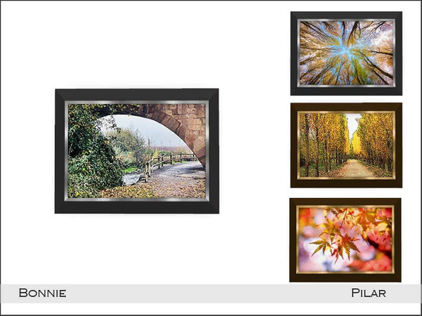 Sims 4 — Pilar Bonnie Painting by Pilar — contemporary furniture and six autumn colours