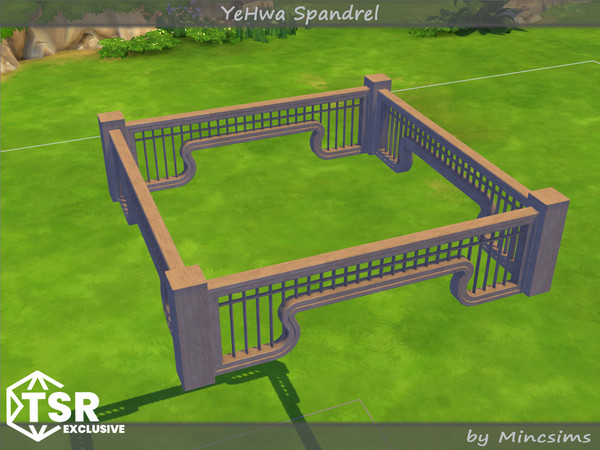 Sims 4 — YeHwa Spandrel by Mincsims — I am glad to introduce a new Asian-themed set.