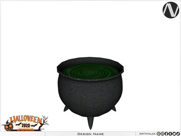 Sims 4 — Blair Witch Cauldron by ArtVitalex — Halloween Collection - Belong to 2023 All Rights Reserved. ArtVitalex@TSR -