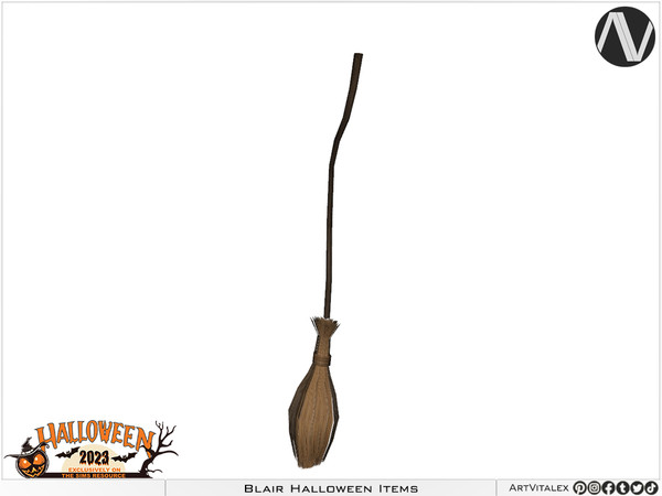 Sims 4 — Blair Witch Broom by ArtVitalex — Halloween Collection - Belong to 2023 All Rights Reserved. ArtVitalex@TSR -