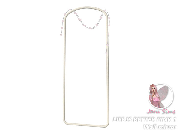 Sims 4 — Life is better pink 1 - Wall mirror by Jaru_Sims — My first objects for the Sims4. I hope you like them. Have