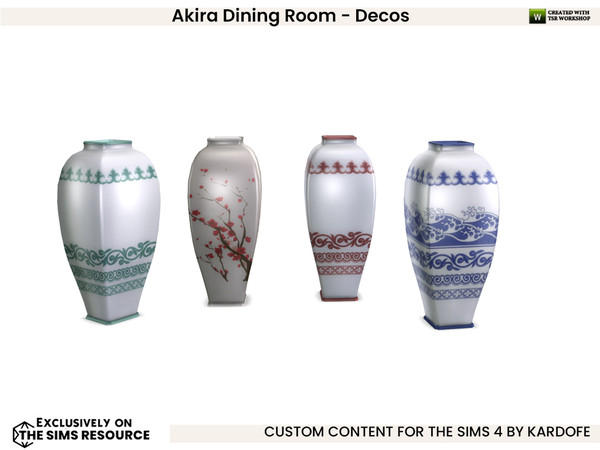 Sims 4 — kardofe_Akira Dining Room_Vase 4 by kardofe — Second part of the Akira dining room, in this second part you will