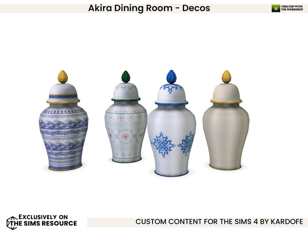 Sims 4 — kardofe_Akira Dining Room_Vase by kardofe — Second part of the Akira dining room, in this second part you will