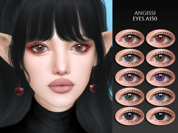 Sims 4 — EYES A150 by ANGISSI — PREVIEWS MADE USING HQ MOD Facepaint category