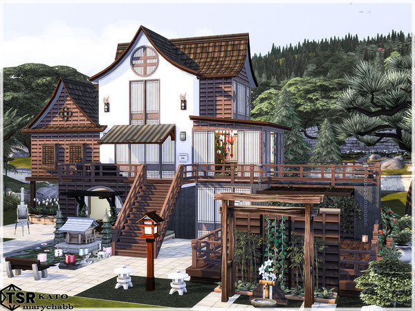 Sims 4 — KATO by marychabb — A residential house for Your's Sims . Fully furnished and decorated. Tested