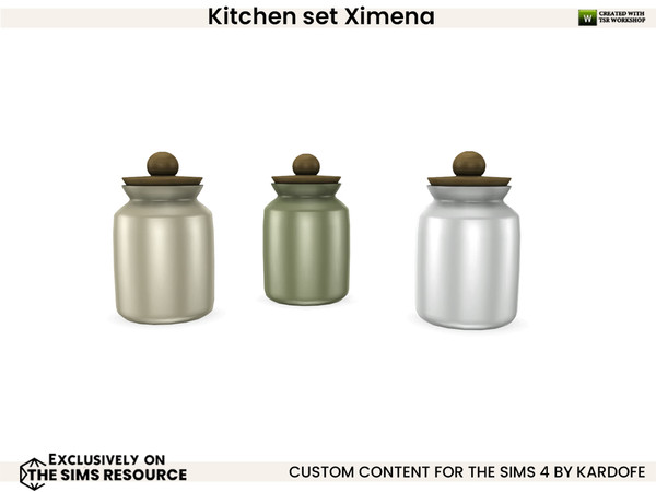 Sims 4 — kardofe_Kitchen set Ximena_Canister with lid by kardofe — Kitchen mess, a bit of everything, a tea set,