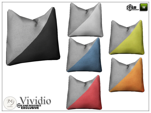 Sims 4 — vividio living room alone cushion by jomsims — Introducing the Vividio collection: a modern living space that