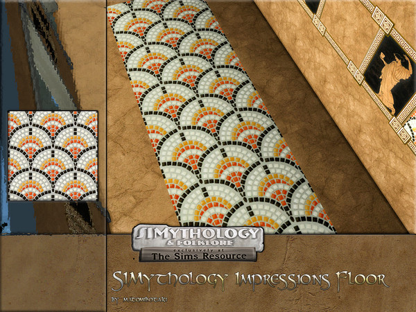 Sims 4 — SIMythology Impressions Floor.package by matomibotaki — Mythology for the Sims. Create your own world of legends