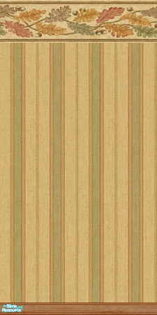 Sims 2 — am_fallwalls_05 by Cruella — Stripe with leaves boarder. Wallpapers done in beautiful fall colors and themes.