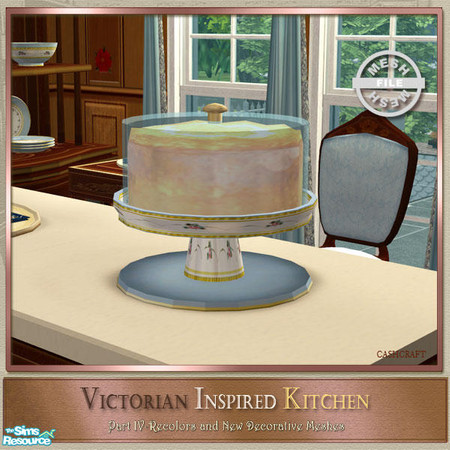Sims 2 — Victorian Kitchen Part IV - Cake Plate by Cashcraft — Part IV of my Victorian Inspired Kitchen includes new