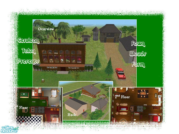 Sims 2 — Fawn Woods Farm by Cerulean Talon — The house was designed and built by my wonderful Mother and Father. What