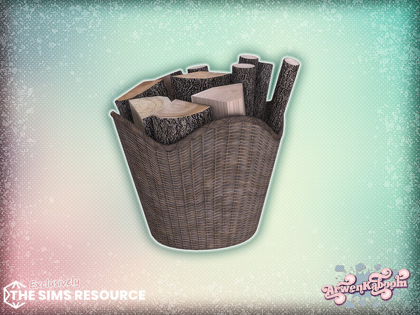 Sims 4 — Havenight - Firewood Basket by ArwenKaboom — New sets featuring an elegant and dark colored dining room. Find