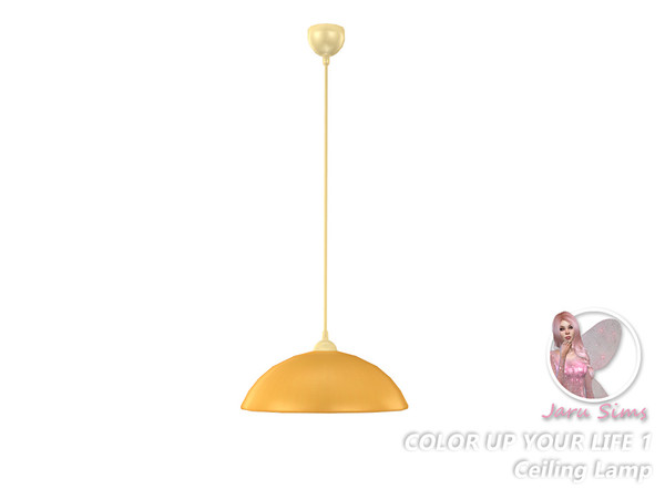 Sims 4 — Color up your life 1 - Ceiling lamp by Jaru_Sims — A dinig room set in bright colors. Have fun! Set Contains: