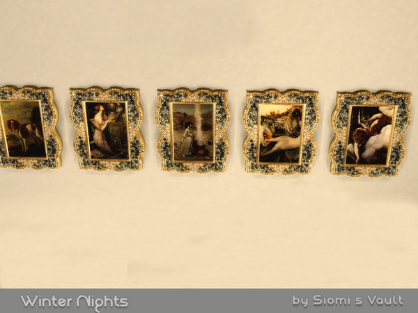 Sims 4 — Winter Nights - Painting by siomisvault — And winter nights...I wish were winter here it's summer...and hot...I