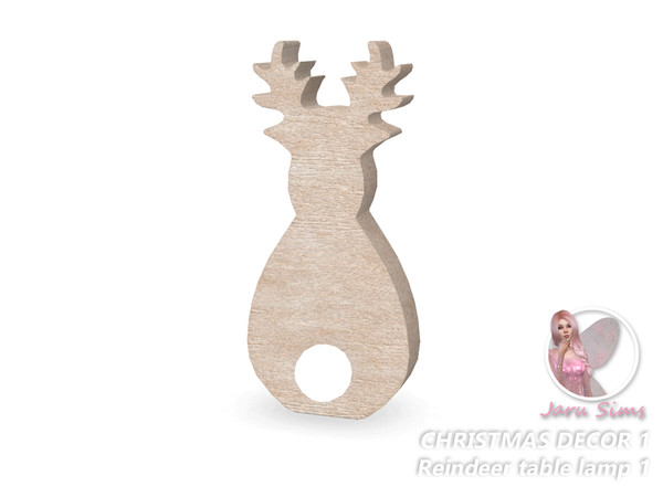 Sims 4 — Christmas decor 1 - Reindeer table lamp 1| jarusims by Jaru_Sims — I wish you all a Merry Christmas and a Happy