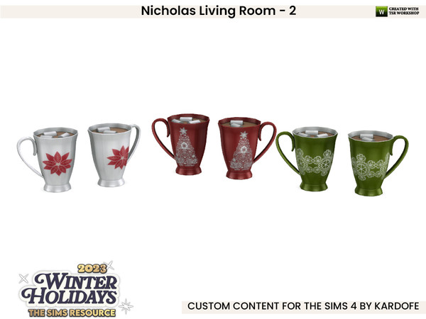 Sims 4 — kardofe_Nicholas Living Room_Chocolate mug by kardofe — Second part of Nicholas living room, in this one you