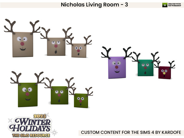 Sims 4 — kardofe_Nicholas Living Room_Fun gifts by kardofe — Third and final part of the Nicholas Living Room, in this