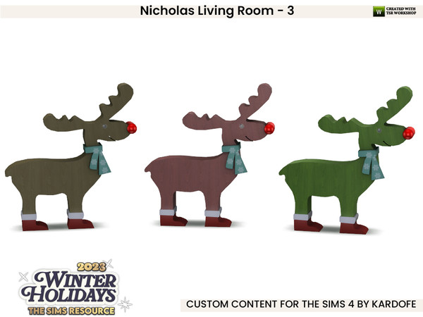 Sims 4 — kardofe_Nicholas Living Room_Rudolph by kardofe — Third and final part of the Nicholas Living Room, in this one