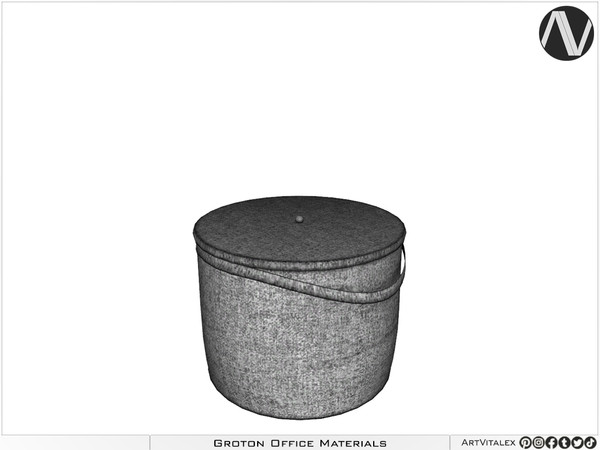 Sims 4 — Groton Storage Box by ArtVitalex — Office And Study Room Collection - Belong to 2023 All Rights Reserved.