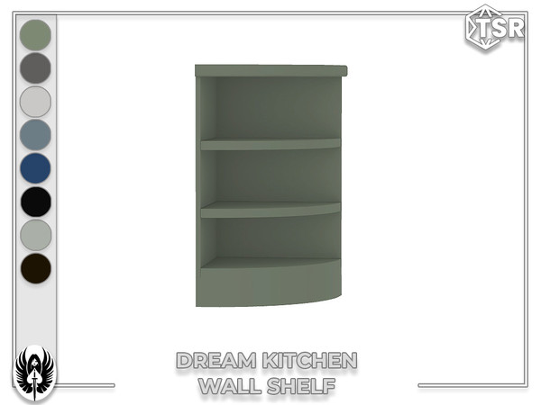 Sims 4 — Nemesis_im - Dream Kitchen Wall Shelf by nemesis_im — Sets of furniture from Dream Kitchen This set includes 7