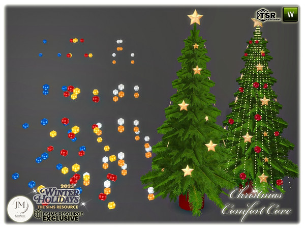 Sims 4 — Christmas Comfort Cove ball for tree by jomsims — The warm harmony of Christmas. Immerse yourself in enveloping