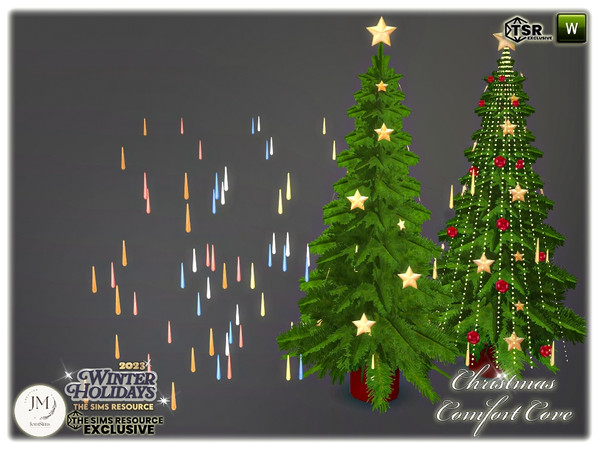 Sims 4 — Christmas Comfort Cove ornaments for tree by jomsims — The warm harmony of Christmas. Immerse yourself in