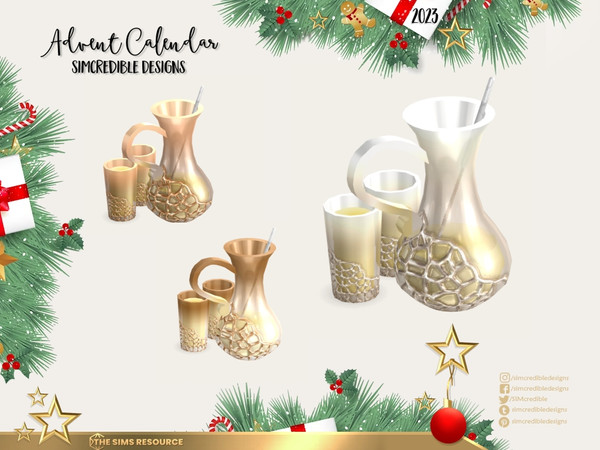 Sims 4 — Advent Calendar 2023 - Outdoor Juice by SIMcredible! — This is the fourth (of 5) part of our Advent Calendar