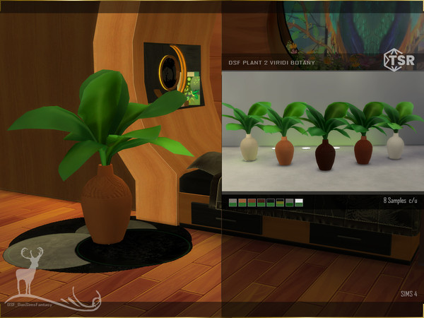 Sims 4 — DSF PLANT 2 VIRIDI BOTANY by DanSimsFantasy — These objects are inspired by a room that belongs to a magical