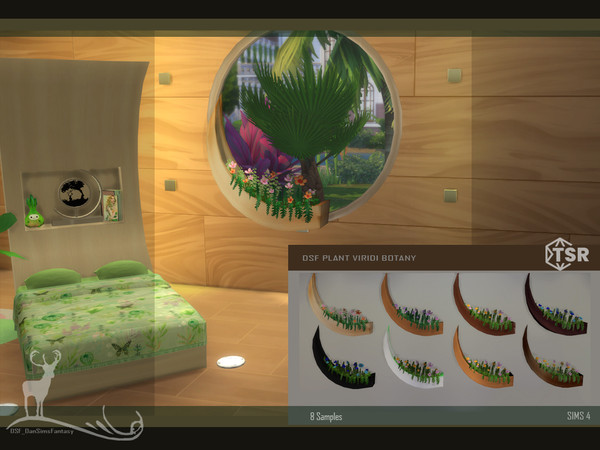 Sims 4 — DSF PLANT VIRIDI BOTANY by DanSimsFantasy — These objects are inspired by a room that belongs to a magical