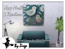 Sims 4 — Squared Canvas for Children by Zirga — Nice painting designed to decorate a child's room, but you can put it