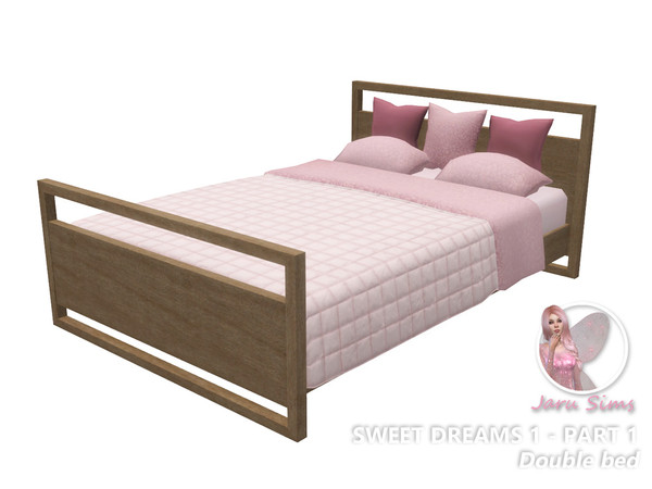 Sims 4 — Sweet Dreams 1 - Double Bed| jarusims by Jaru_Sims — Part 1 with a bedroom furniture. Have sweet dreams with