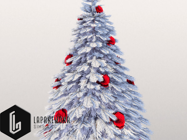 Sims 4 — Merry goth Christmas tree decoration by Lapanemona — O Christmas Tree, O Christmas tree,