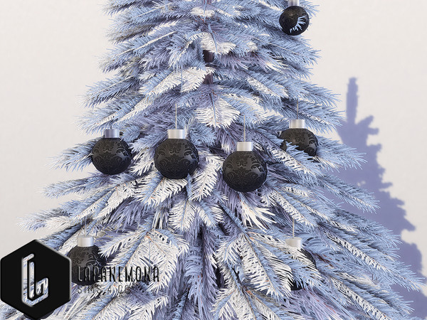 Sims 4 — Merry goth Christmas ornaments by Lapanemona — O Christmas Tree, O Christmas tree,