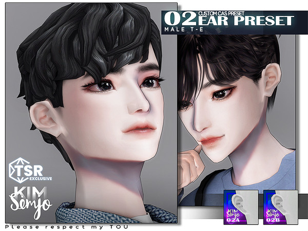 Sims 4 — Ear Preset_02 by KIMSimjo — 2 CAS Ear Preset
