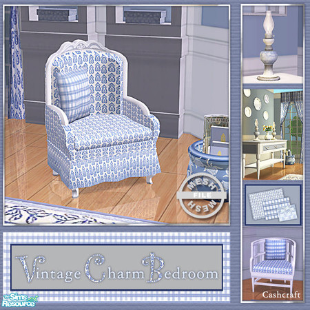 Sims 2 — Vintage Charm Bedroom - Armchair Mesh by Cashcraft — A mixture of vintage and traditional furniture makes for a