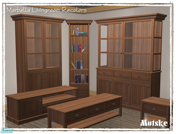 Sims 2 — Marbella Chinacabinet Barbeque by Mutske — 