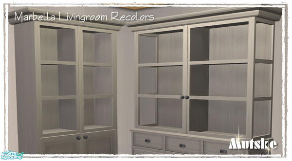 Sims 2 — Marbella Chinacabinet Black Glass by Mutske — 