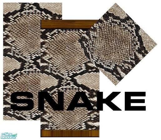 Sims 2 — Snake by Lorah — Snake skin set in black, cream and brown.