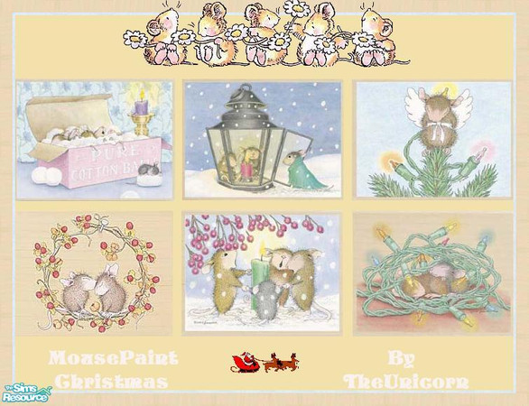 Sims 2 — MousePaintChristmasSet by The_Unicorn — Sorry, It's awfull early, I know, but this is Irresistible Sweet.
