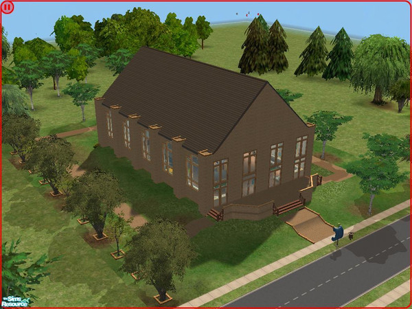 Sims 2 — Riverville Central Union by daman19942 — In the kidst of my Riverville Campus sits the Central Union. Local