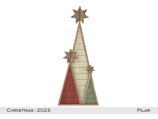 Sims 4 — Pilar Christmas2023  DecoWall by Pilar — Created by Pilar for TRS sims4