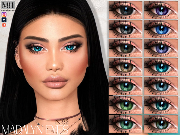 Sims 4 — Madalyn Eyes N182 by MagicHand — Dazzling eyes for males and females in 16 colors - HQ Compatible.