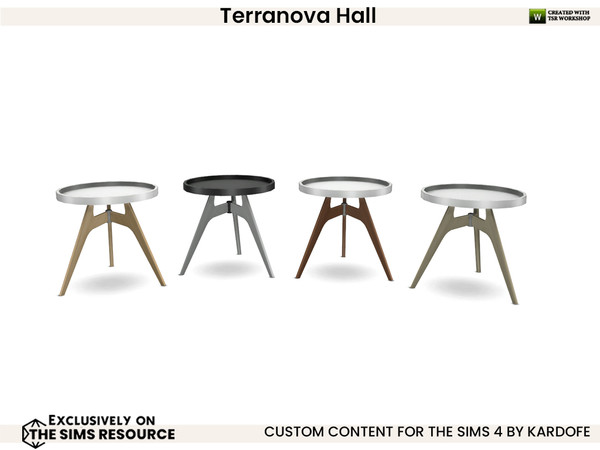 Sims 4 — kardofe_Terranova Hall_Side table by kardofe — Living room with straight lines and natural wood, to create a
