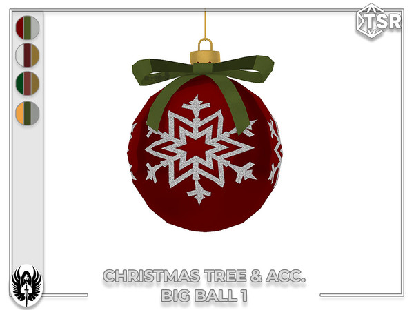 Sims 4 — Nemesis_im - Christmas Tree & Acc. Big Ball 1 by nemesis_im — Sets of furniture from Christmas Tree &